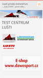 Mobile Screenshot of lusti-prodej-testcentrum.cz